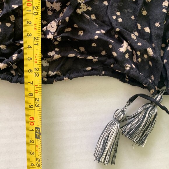 Isabel Marant Blouse Sz 36 S Black Embroidered Boho Tunic Holiday Snowflakes - Picture 13 of 15